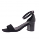 Sandalia tacón negra ANNA