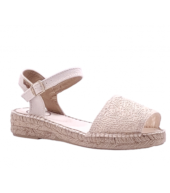 Alpargata crudo macrame EULALIA